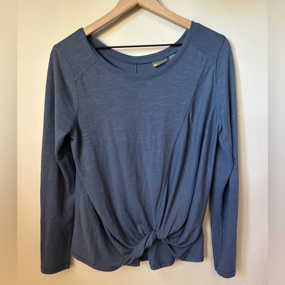 Zella Blue Twist Long Sleeve